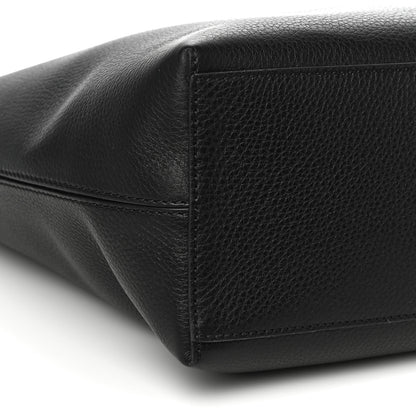 Valentino Garavani Grained Calfskin Rockstud Shoulder Tote Black 7 of 8