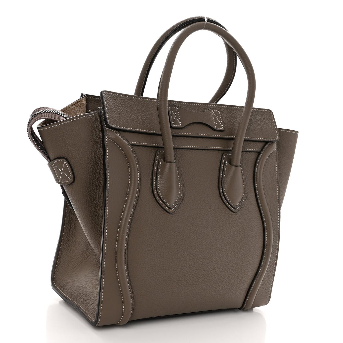 Drummed Calfskin Micro Luggage Souris