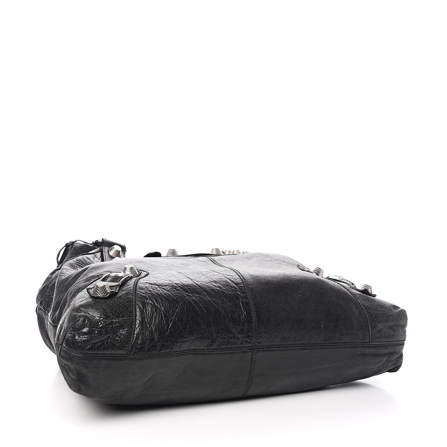 Agneau Giant 21 Silver Hardware Brief Black