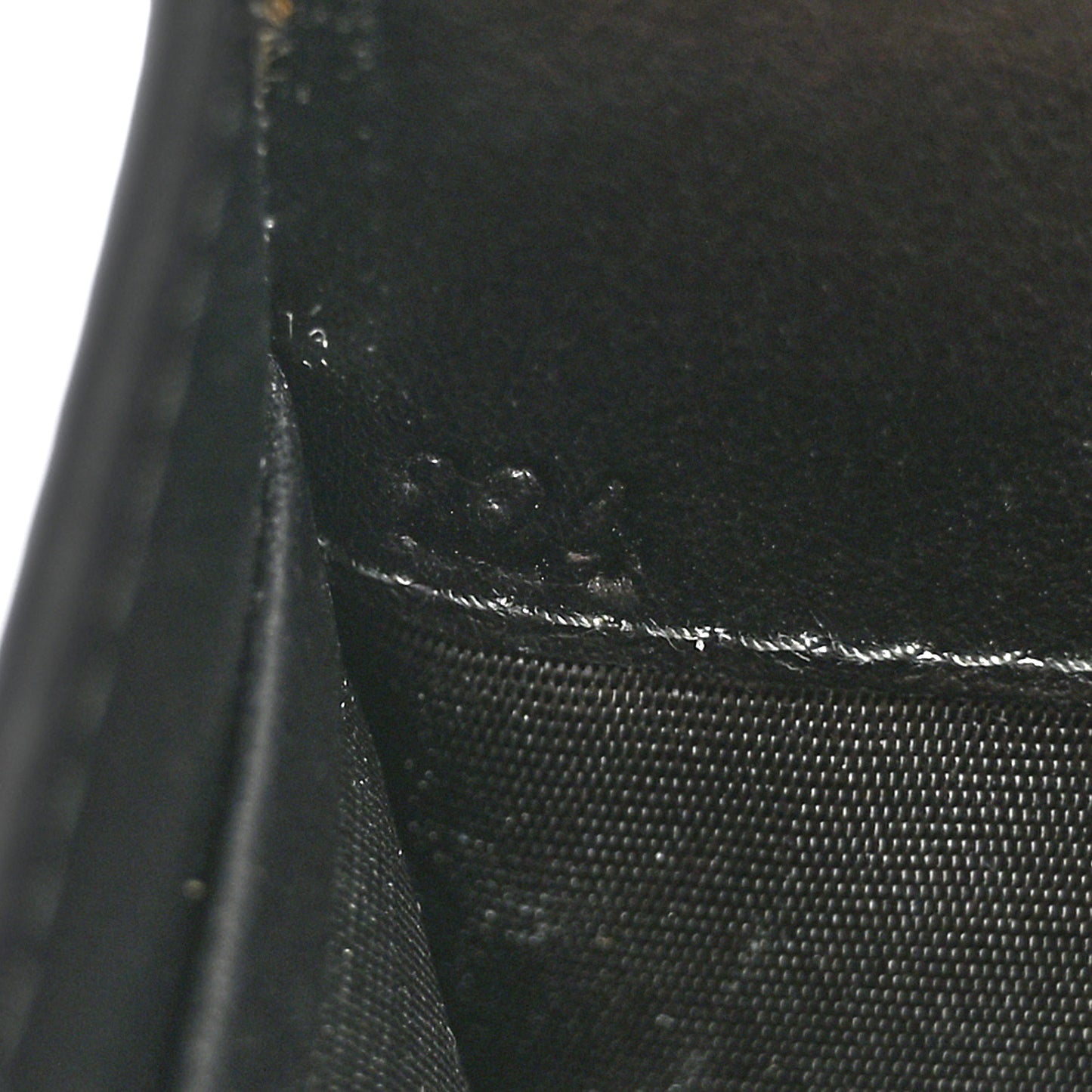 Saffiano City Calfskin Envelope Wallet Black