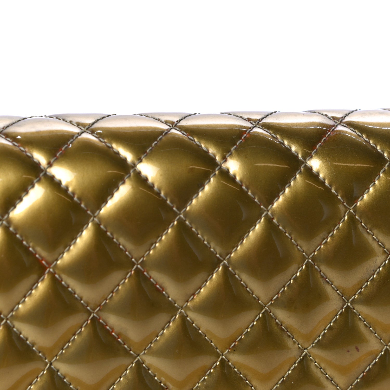 Chanel Metallic Patent Calfskin Quilted Medium Boy Flap Gold 21 of 26