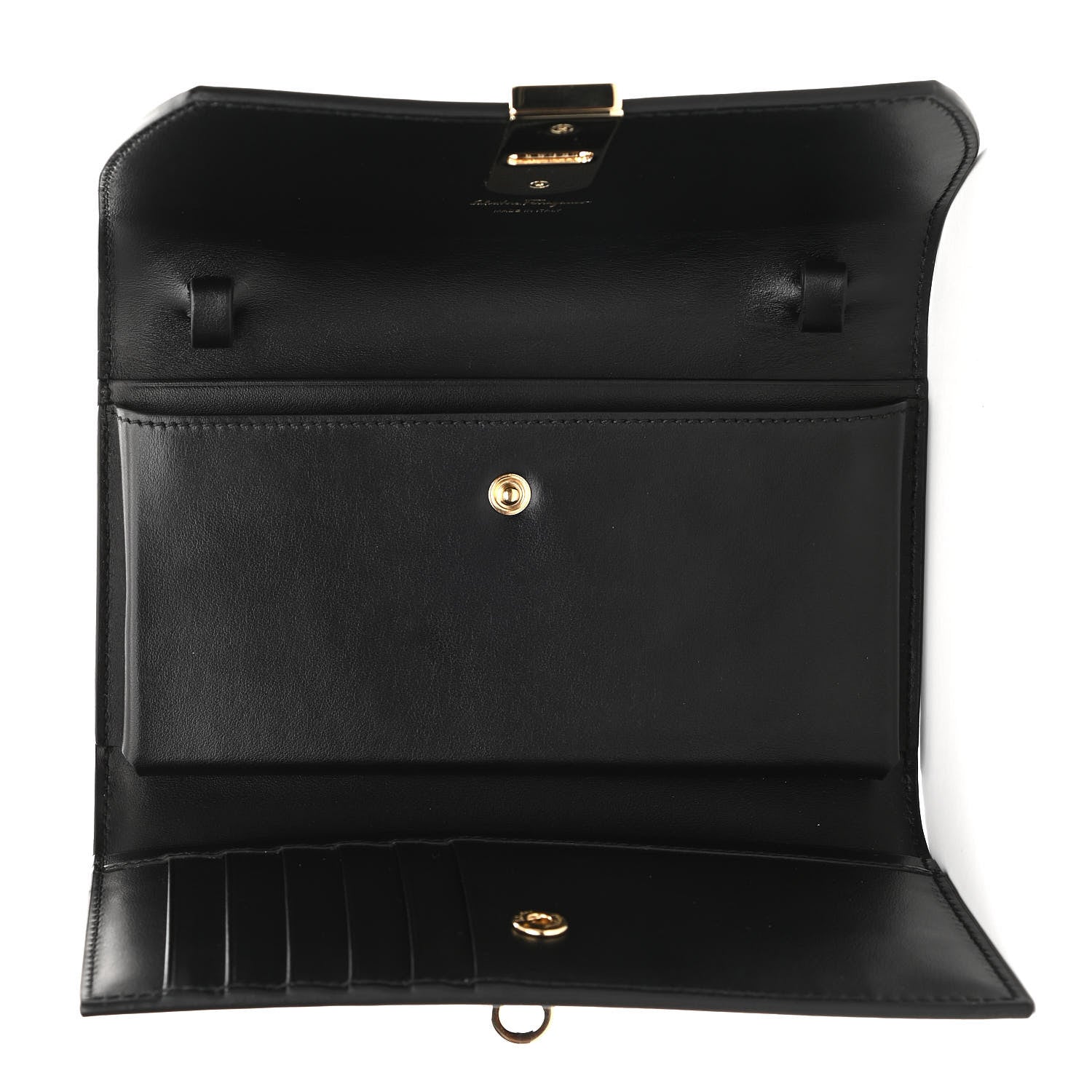 Salvatore Ferragamo Smooth Calfskin Boxyz Mini Crossbody Belt Bag Black 5 of 11
