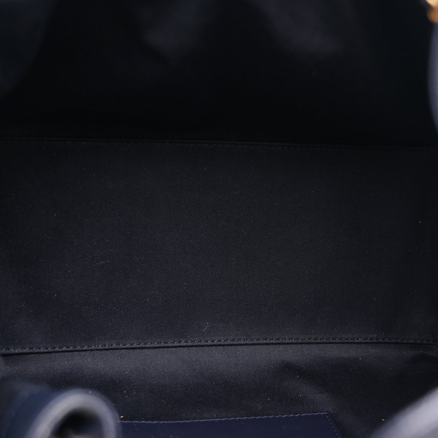 Caviar Quilted Small Chanel 25 Handbag Dark Navy