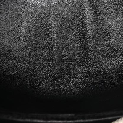 Saint Laurent Grain De Poudre Matelasse Monogram Mini Lou Camera Bag Black 7 of 12