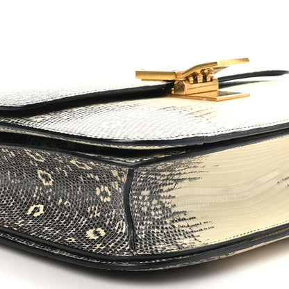 Celine Lizard Medium Classic Box Flap Bag Natural 8 of 9