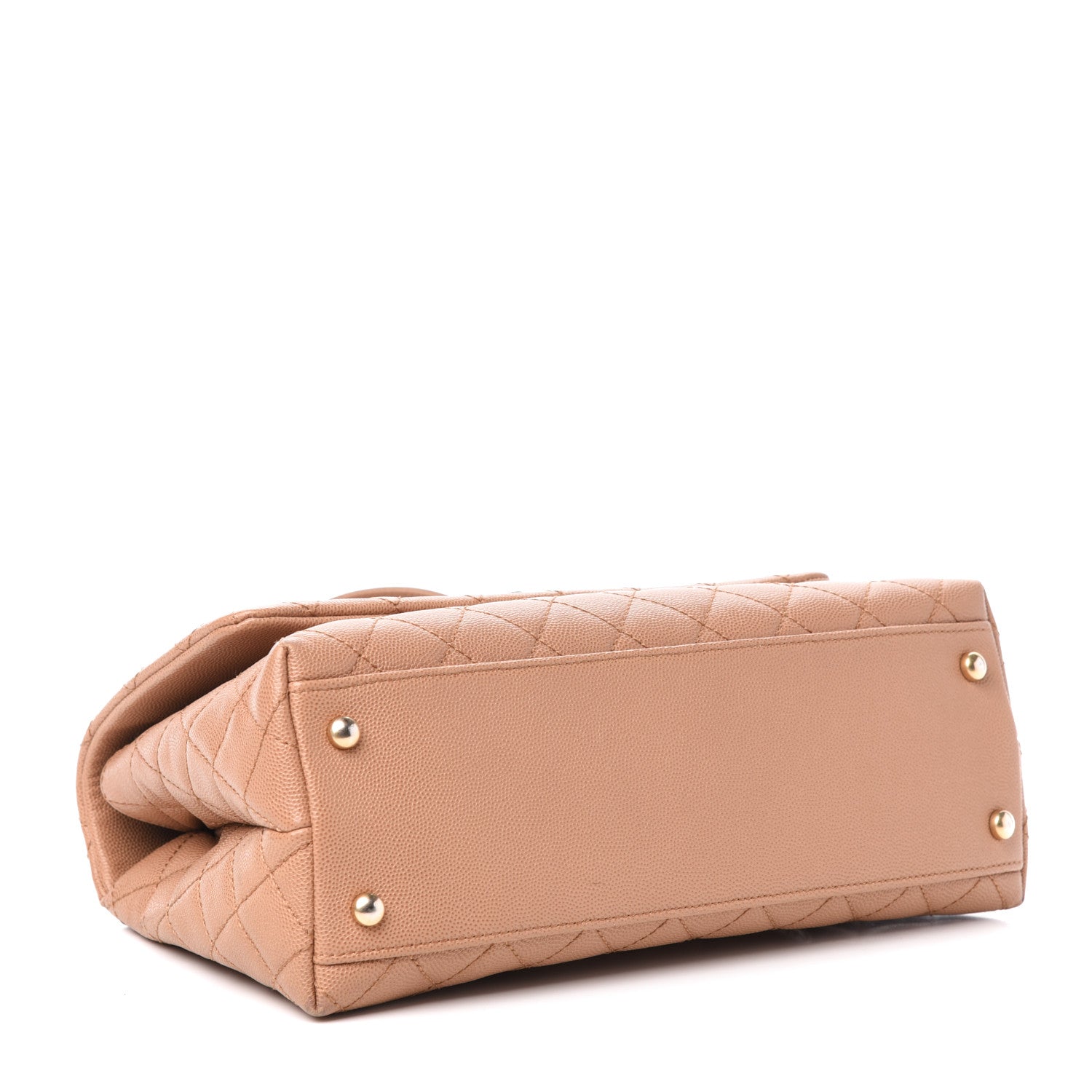 Chanel Caviar Lizard Embossed Quilted Small Coco Handle Flap Beige 5 of 11