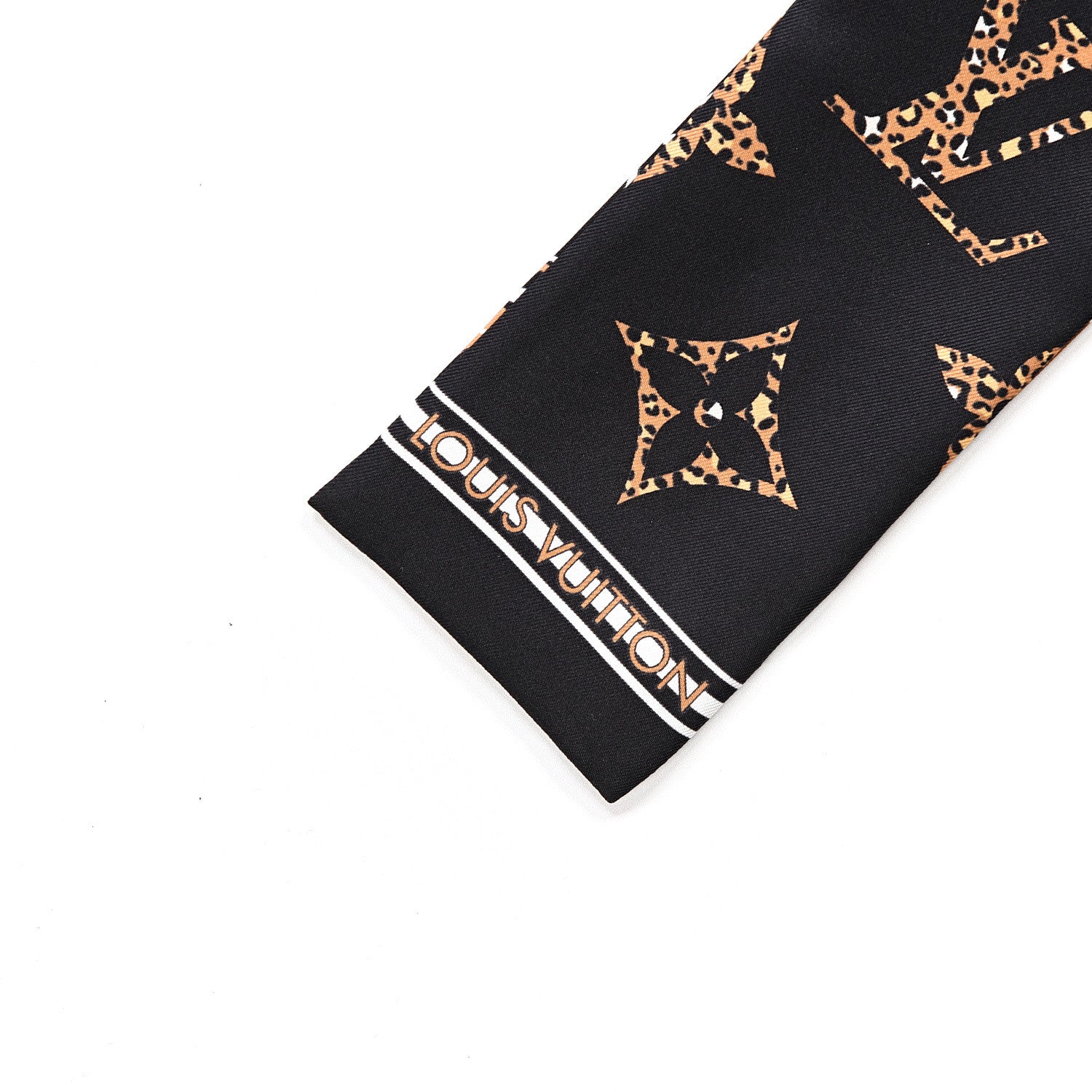 Louis Vuitton Silk Monogram Giant Jungle Bandeau Black 2 of 3