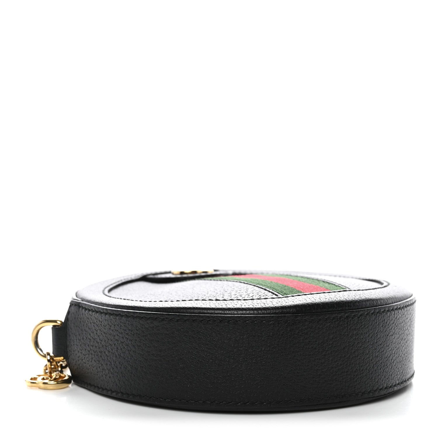 Gucci Grained Calfskin Web Mini Ophidia Round Shoulder Bag Black 4 of 10