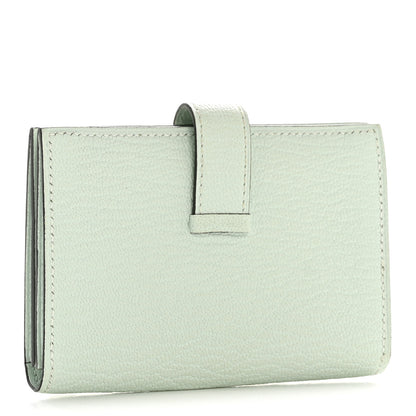 Hermes Chevre Mysore Bearn Card Holder Wallet Vert Peppermint 3 of 10