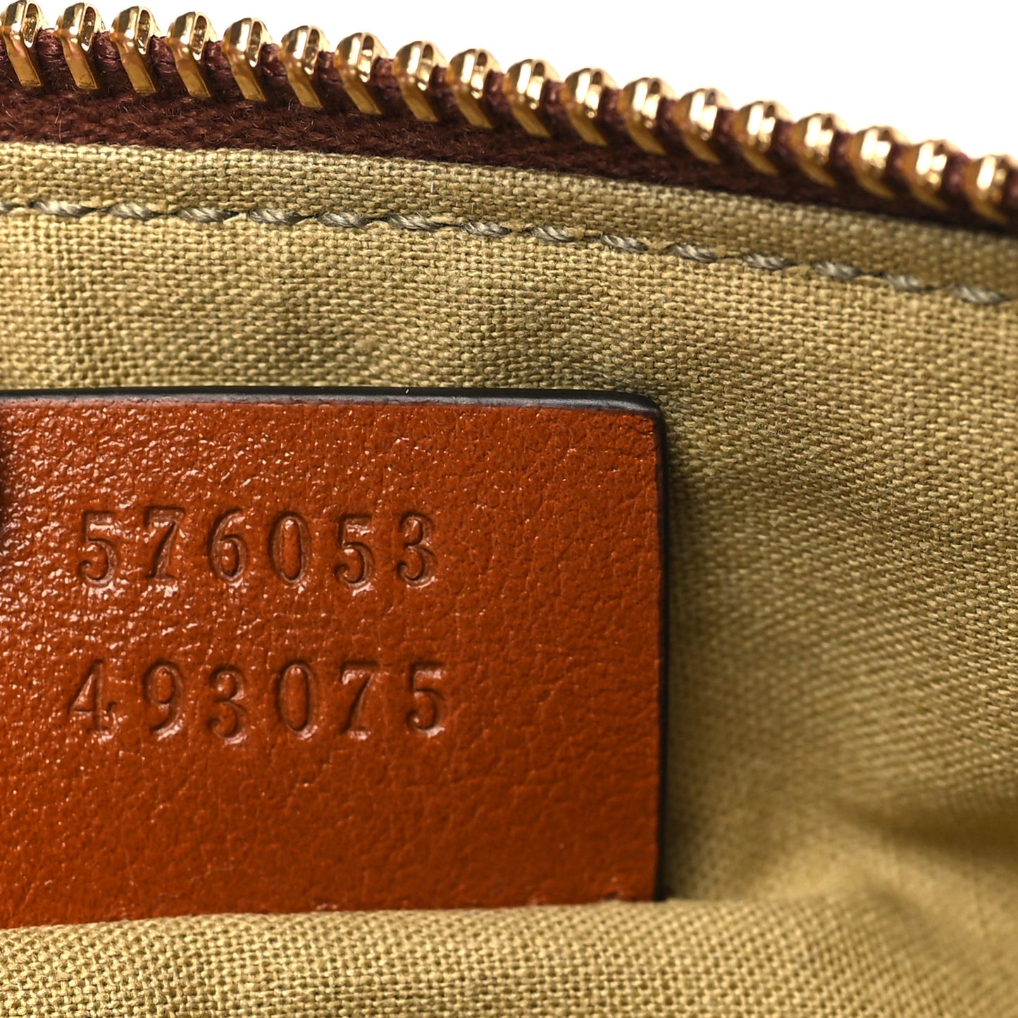 Vintage Canvas Web Pouch Sand Cuir