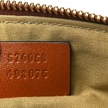 Gucci Vintage Canvas Web Pouch Sand Cuir 7 of 7