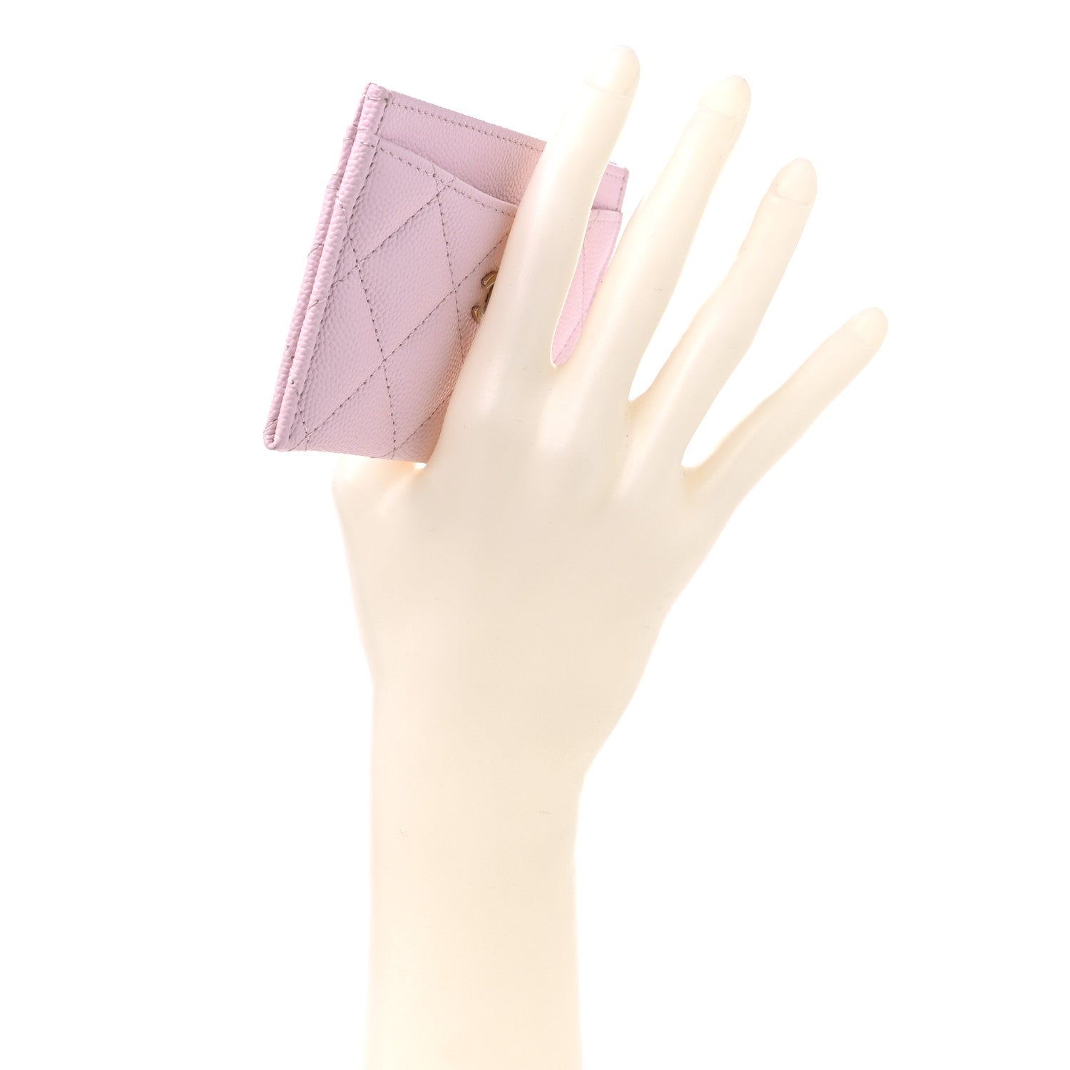 Chanel Caviar Quilted Card Holder Light Pink 2 of 9