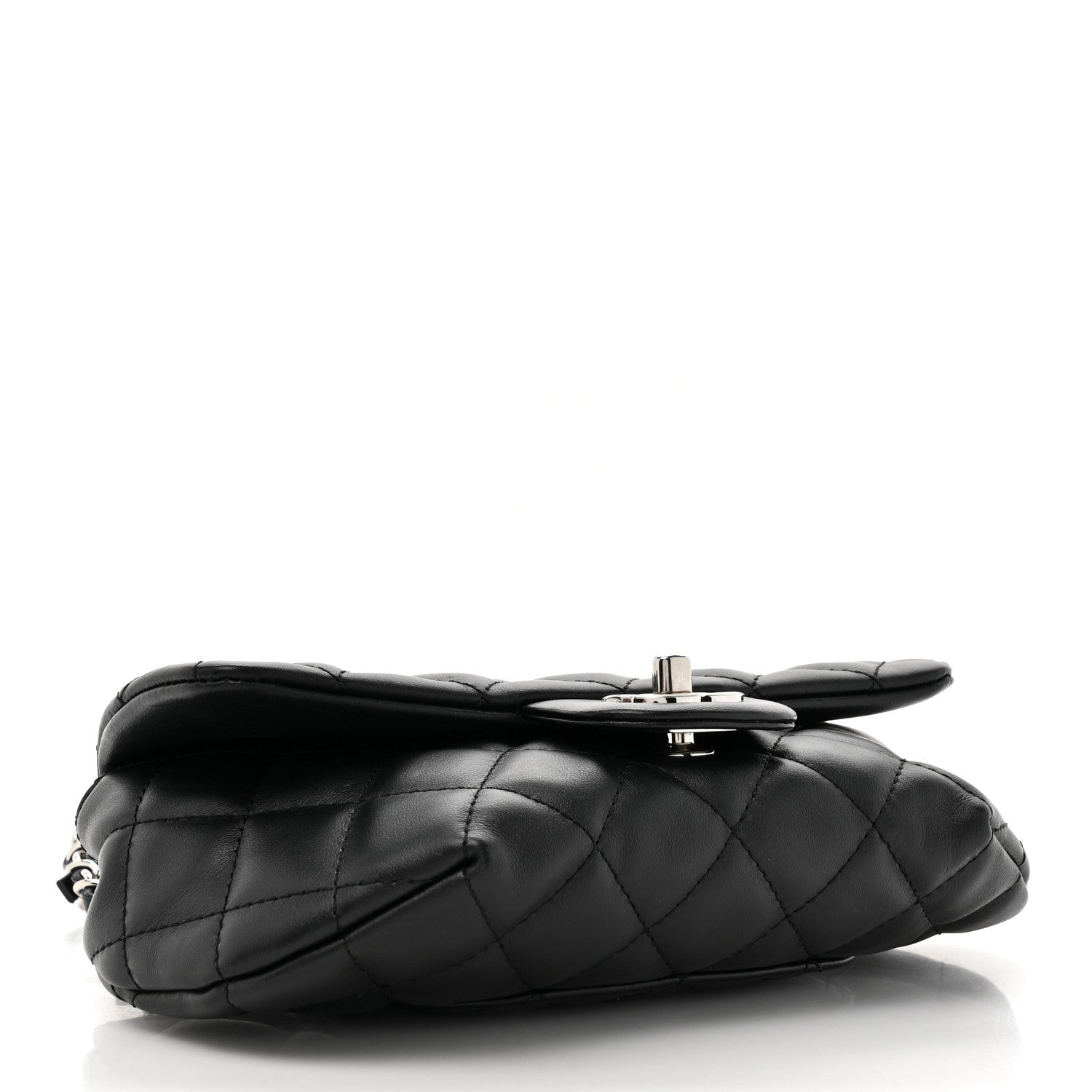 Chanel Calfskin Quilted CC Uniform Flap Belt Bag Black 4 of 10