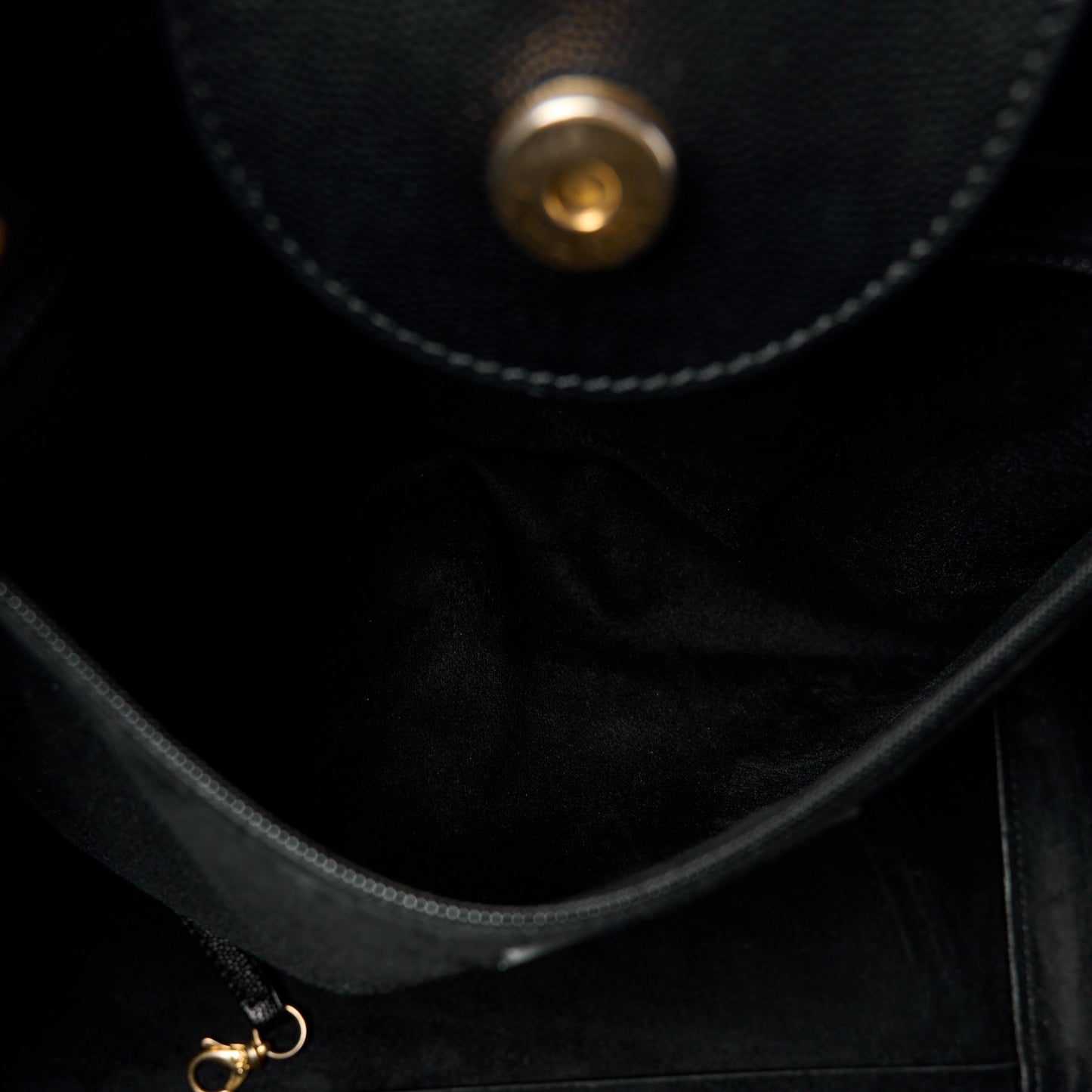 Caviar Small Studded Deauville Tote Black