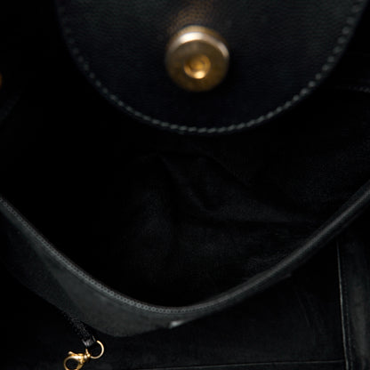 Chanel Caviar Small Studded Deauville Tote Black 6 of 15