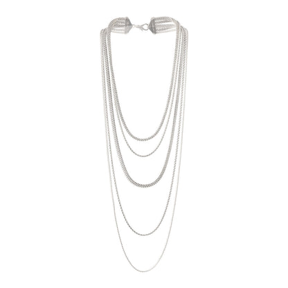 John Hardy Sterling Silver Classic Chain 5 Row Necklace 3 of 5