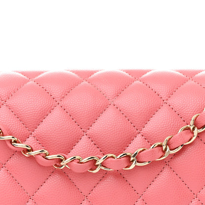 Chanel Caviar Quilted Medium Double Flap Pink 8 of 11