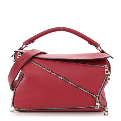 Loewe Calfskin Medium Puzzle Bag Rouge 1 of 13