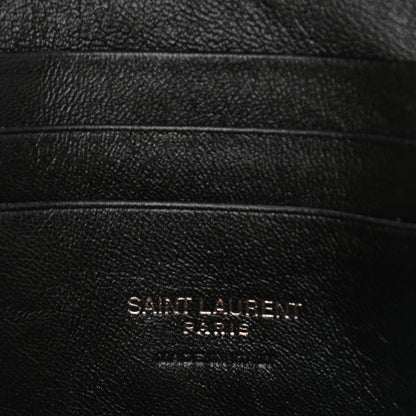 Saint Laurent Calfskin Crocodile Embossed Monogram Mini Lou Camera Bag Crema Soft 6 of 11