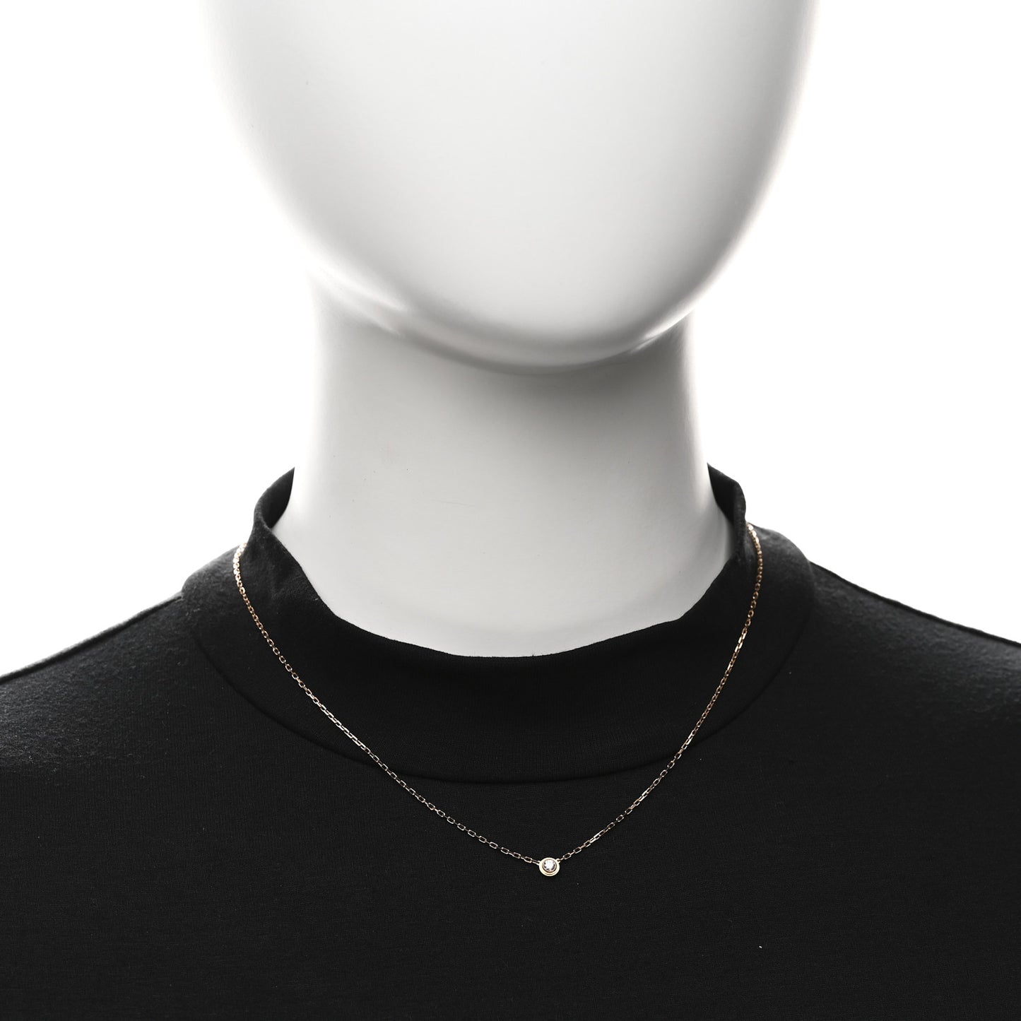 18K Pink Gold Diamond SM D'Amour Pendant Necklace