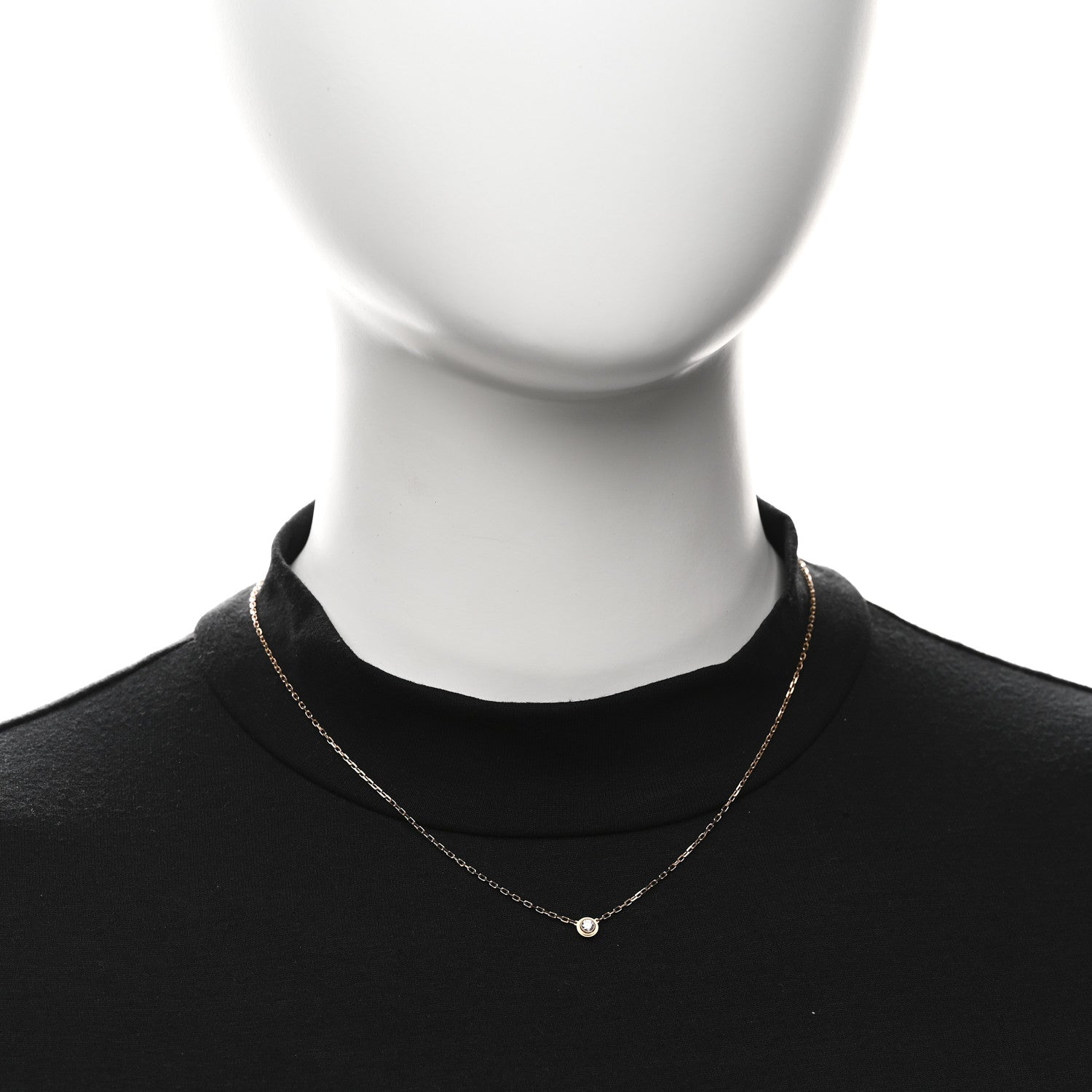 Cartier 18K Pink Gold Diamond SM D'Amour Pendant Necklace 2 of 5