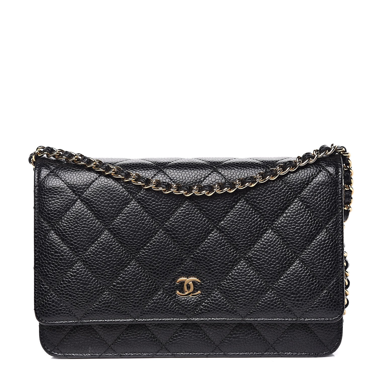 Chanel Caviar Quilted Wallet On Chain WOC Black 1 of 11