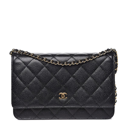 Chanel Caviar Quilted Wallet On Chain WOC Black 1 of 11
