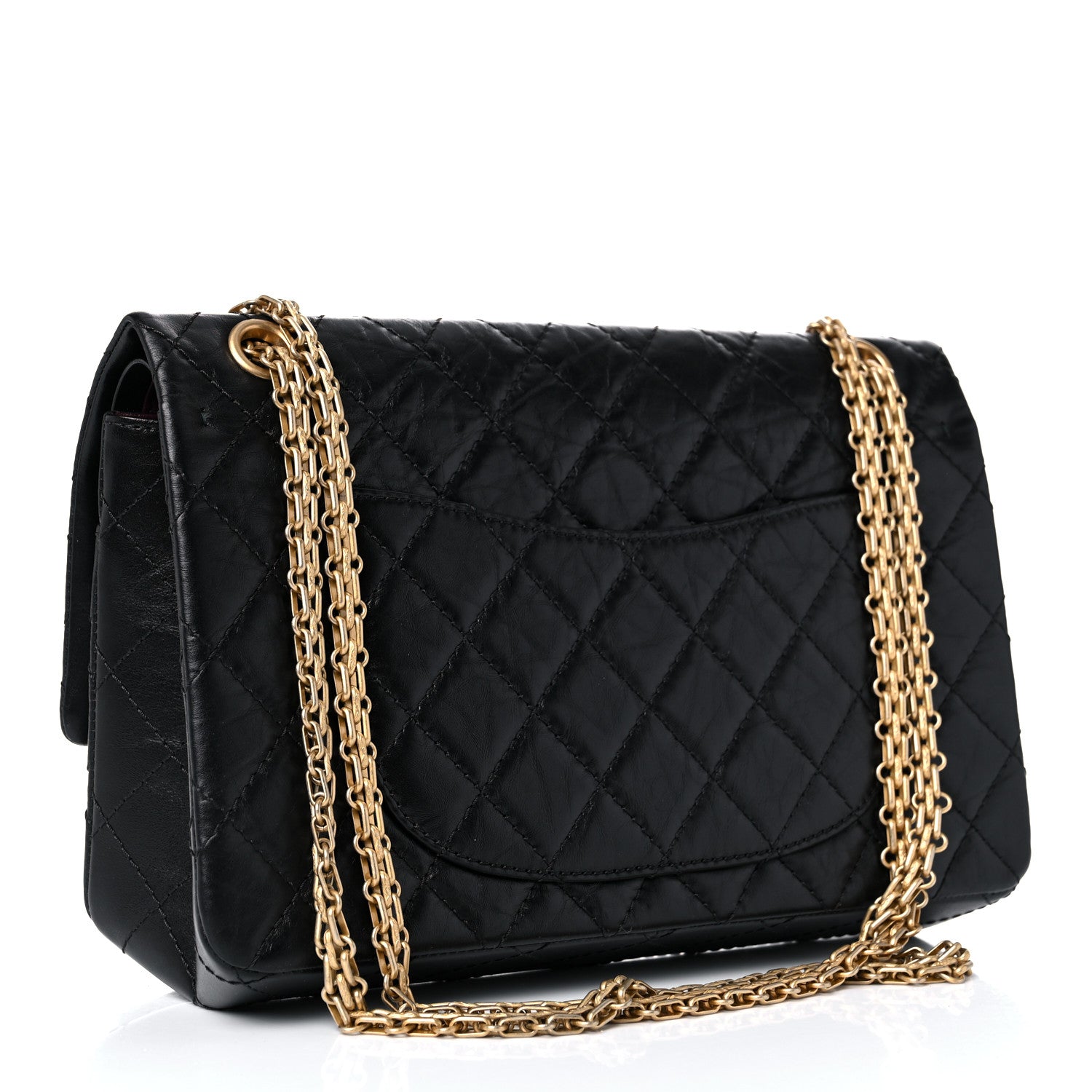 Chanel Aged Calfskin Quilted 2.55 Reissue 226 Flap Black 3 of 9