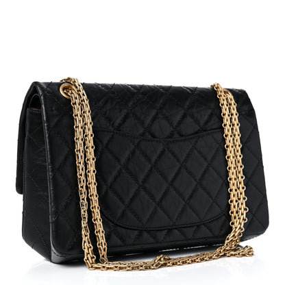 Chanel Aged Calfskin Quilted 2.55 Reissue 226 Flap Black 3 of 9