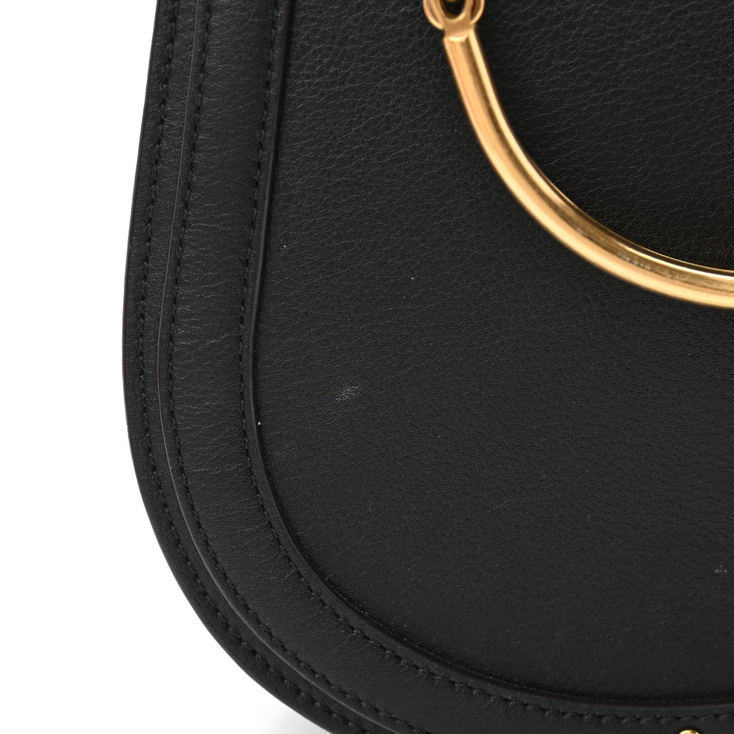 Chloe Calfskin Suede Medium Nile Bracelet Bag Black 11 of 14