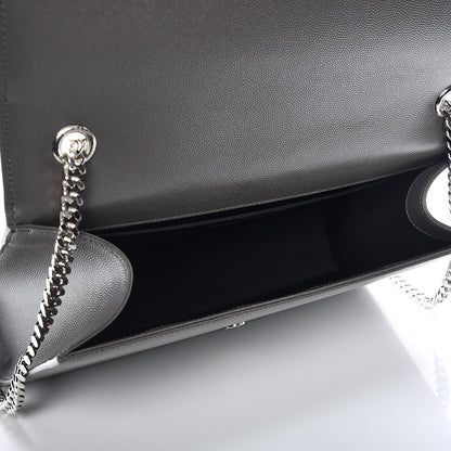 Saint Laurent Grain De Poudre Large Classic Monogram Kate Satchel Earth 5 of 7