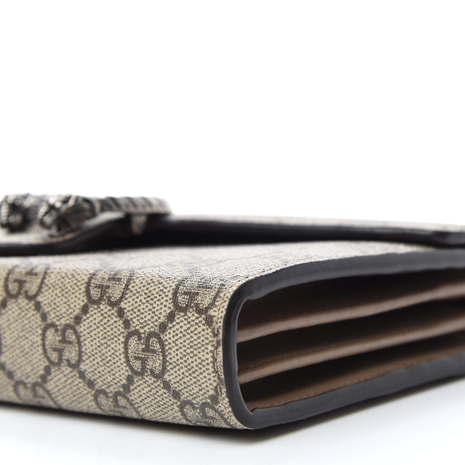 Gucci GG Supreme Monogram Mini Dionysus Chain Wallet Beige Taupe 7 of 13