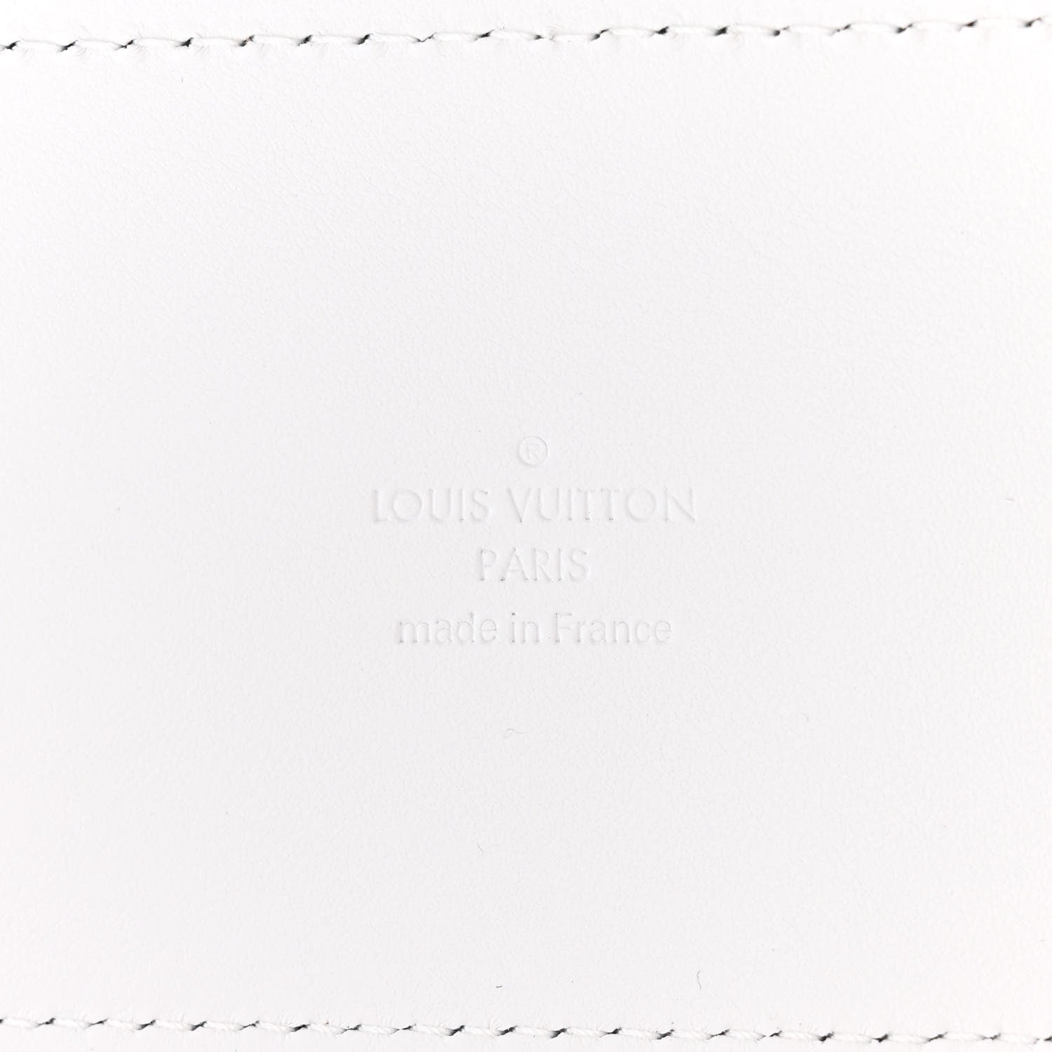 Louis Vuitton Calfskin PVC Epi Plage Soft Trunk Optic White 6 of 9