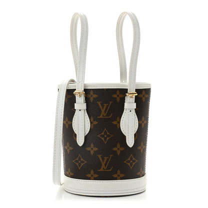 Louis Vuitton Monogram LV Match Nano Bucket Bag White 1 of 10