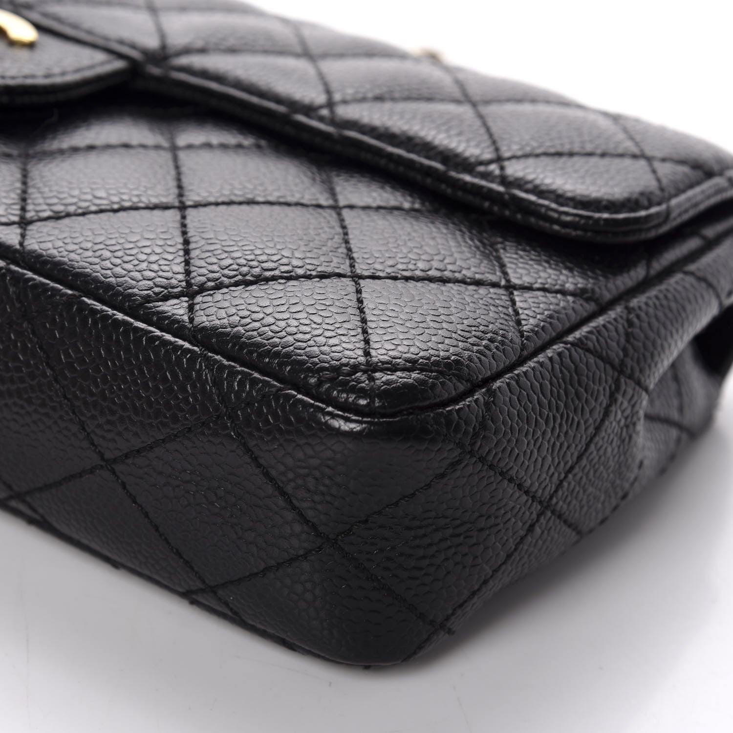 Chanel Caviar Quilted East West Flap Black 7 of 11