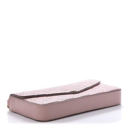 Louis Vuitton Empreinte Pochette Felicie Chain Wallet Rose Poudre 4 of 10