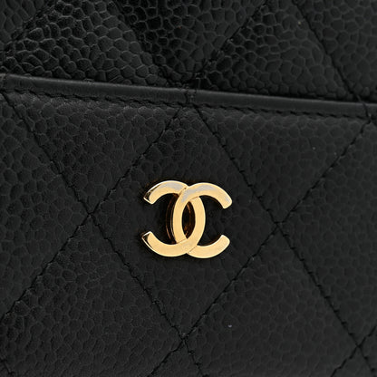Chanel Caviar Quilted Compact French Flap Wallet Black 11 of 12