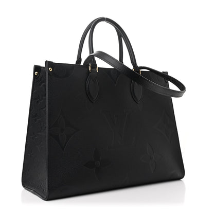 Louis Vuitton Empreinte Monogram Giant OnTheGo MM Black 3 of 9