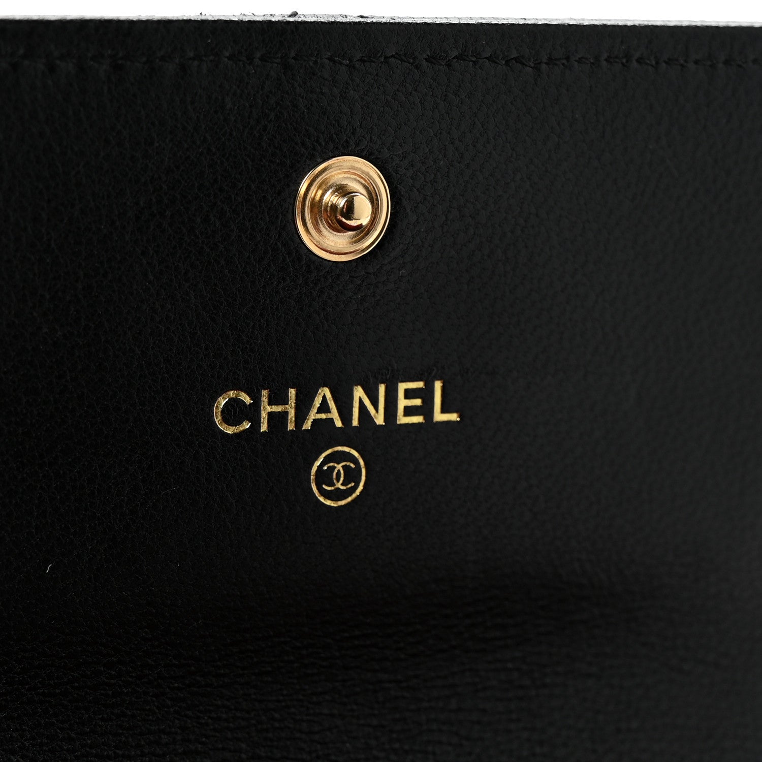 Chanel Lambskin Quilted Chanel 19 Flap Wallet Black 6 of 8