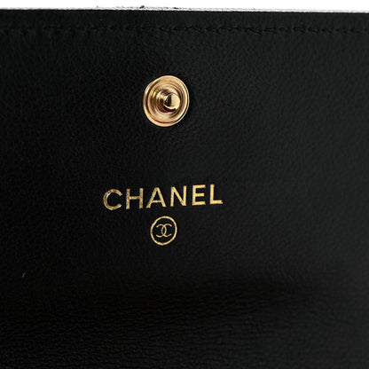 Chanel Lambskin Quilted Chanel 19 Flap Wallet Black 6 of 8