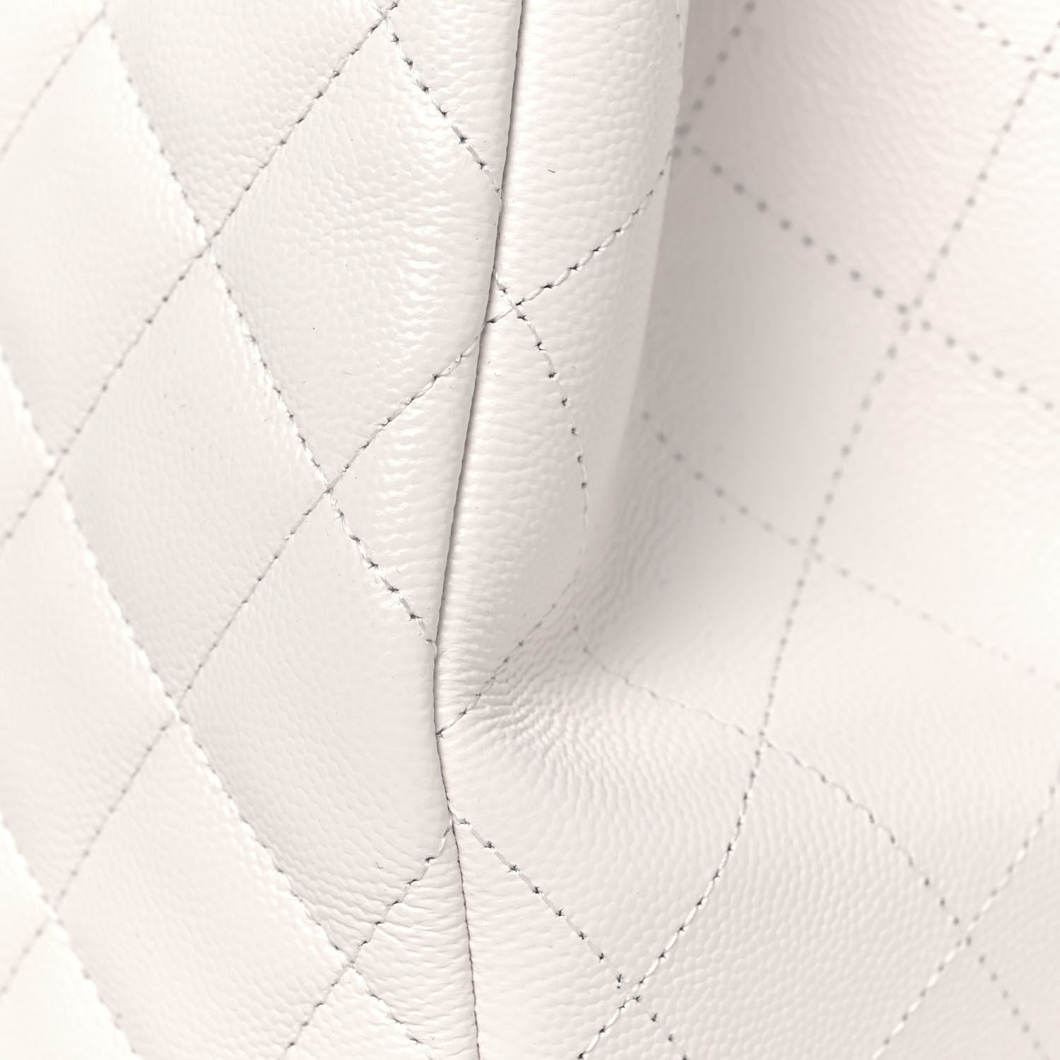 Chanel Caviar Quilted Large Classic Shopping Tote White 13 of 13
