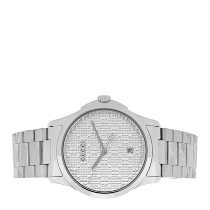 Gucci Stainless Steel 38mm G-Timeless Diamante Quartz Watch 2 of 5
