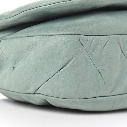 Chanel Iridescent Calfskin Glint Flap Green 11 of 14
