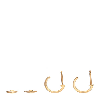 Cartier 18K Yellow Gold Small LOVE Hoop Earrings 2 of 6