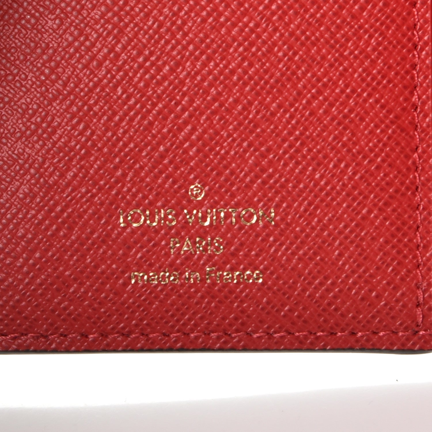Louis Vuitton Damier Ebene Victorine Wallet Red 6 of 8