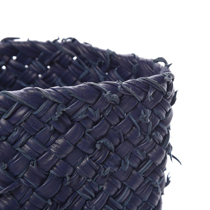 Bottega Veneta Chevre Intrecciato Fringe Netted Medium Cabat Tote Blue 21 of 21