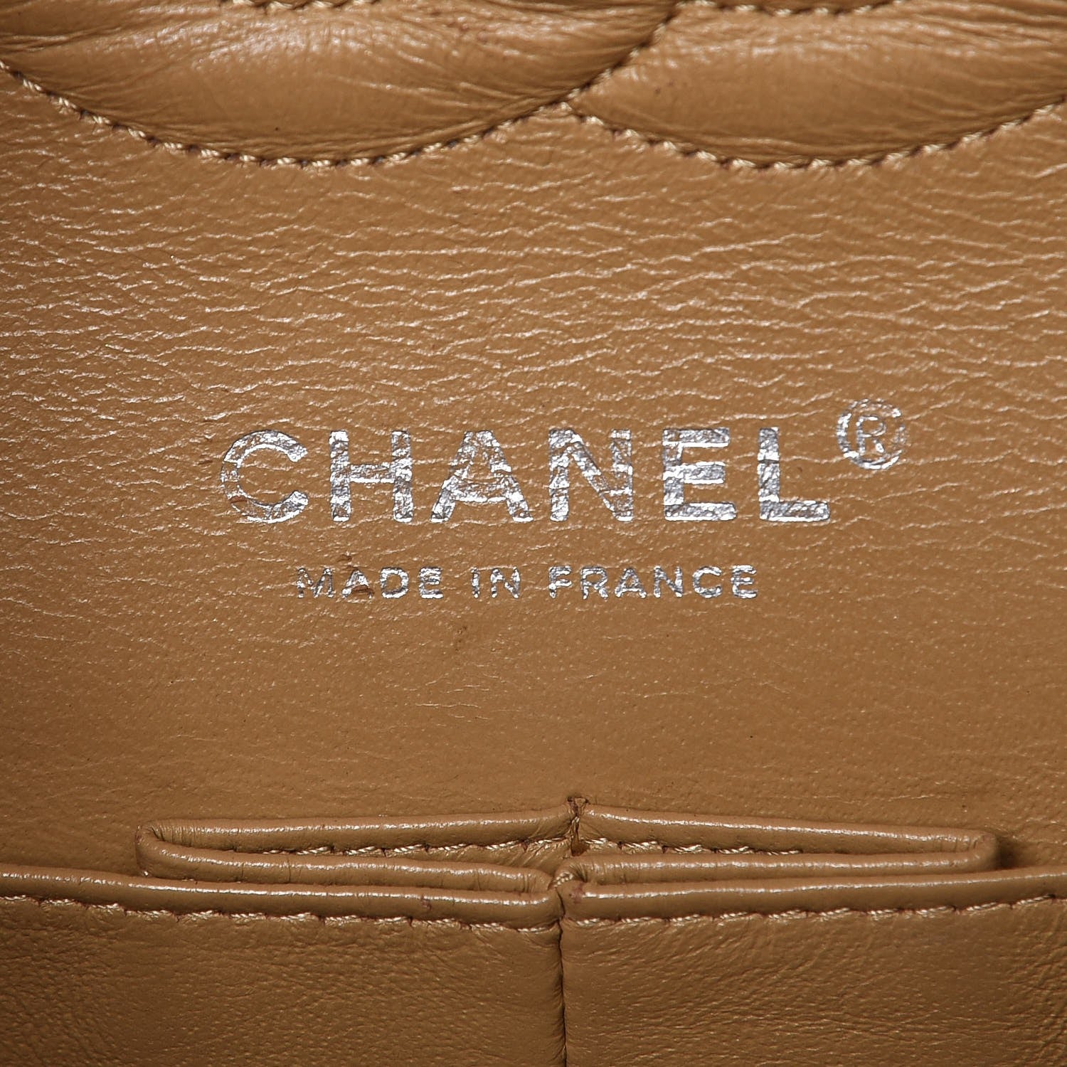 Chanel Caviar Quilted Medium Double Flap Dark Beige 5 of 7