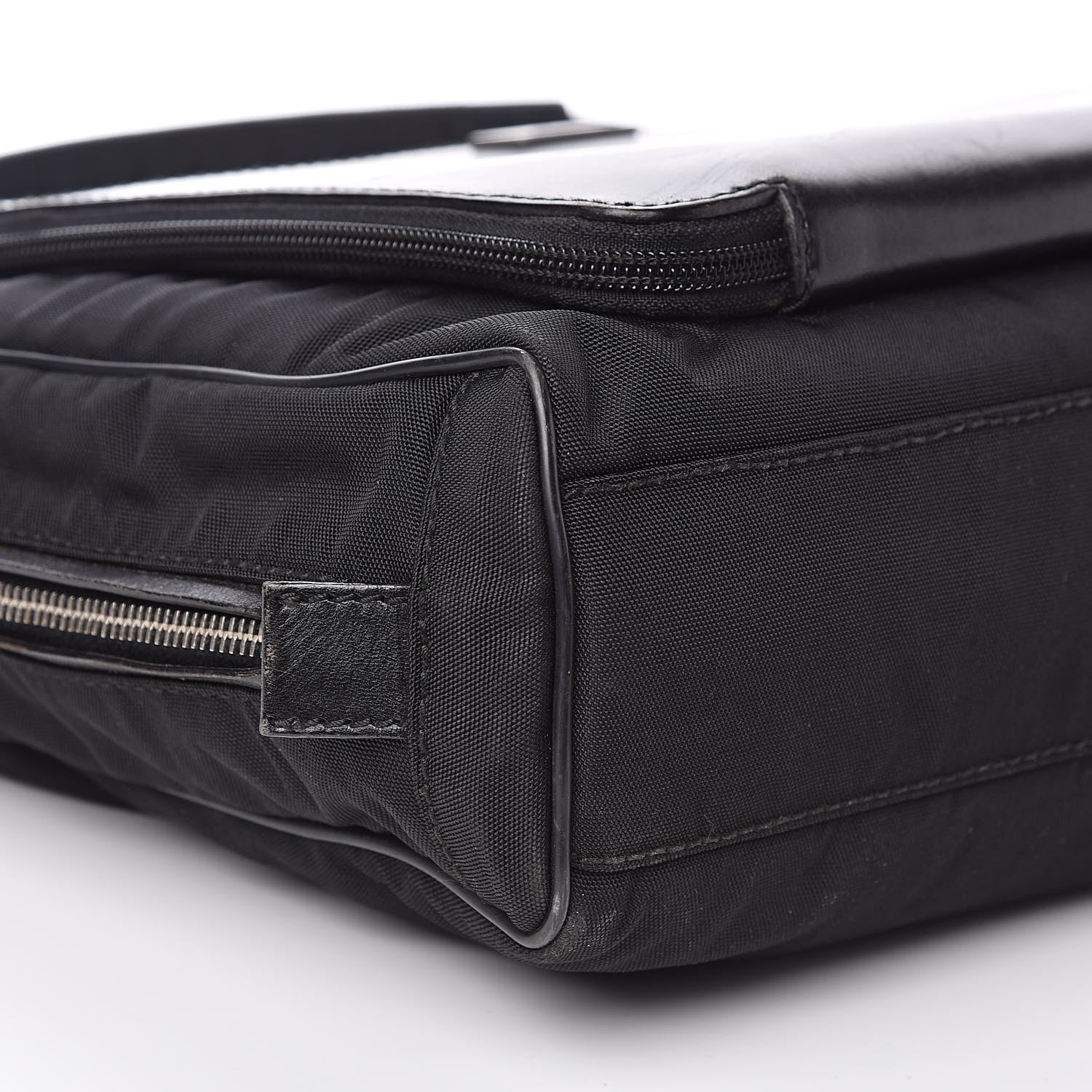 Gucci Nylon Calfskin Briefcase Black 8 of 13