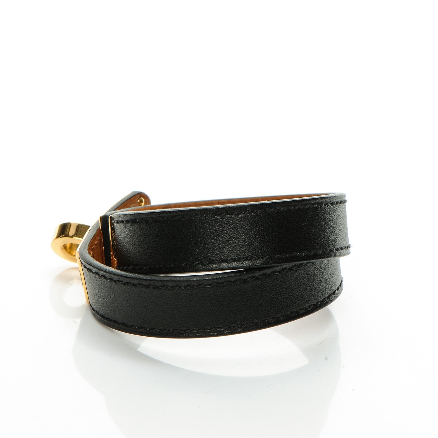 Hermes Chamonix Kelly Double Tour Bracelet XS Black 3 of 9