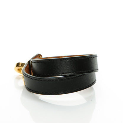 Hermes Chamonix Kelly Double Tour Bracelet XS Black 3 of 9